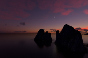 The Faraglioni (Sea Stacks), Capri, Italy thumbnail 3