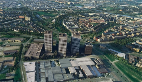 Rotterdam - 3 towers Marconiplein. (Lee Towers)