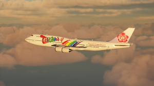 B747 China Airlines "Taiwan Touch Your Heart" Livery (DISCONTINUED) thumbnail 3