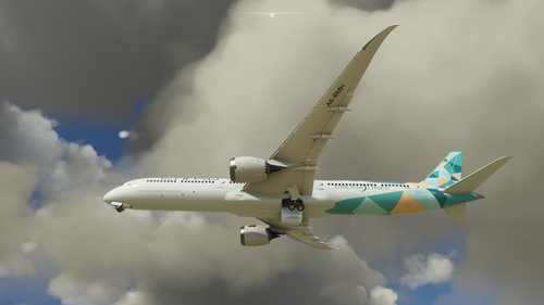 Drag and Drop Etihad 787-10 Green Special Scheme A6-BMH