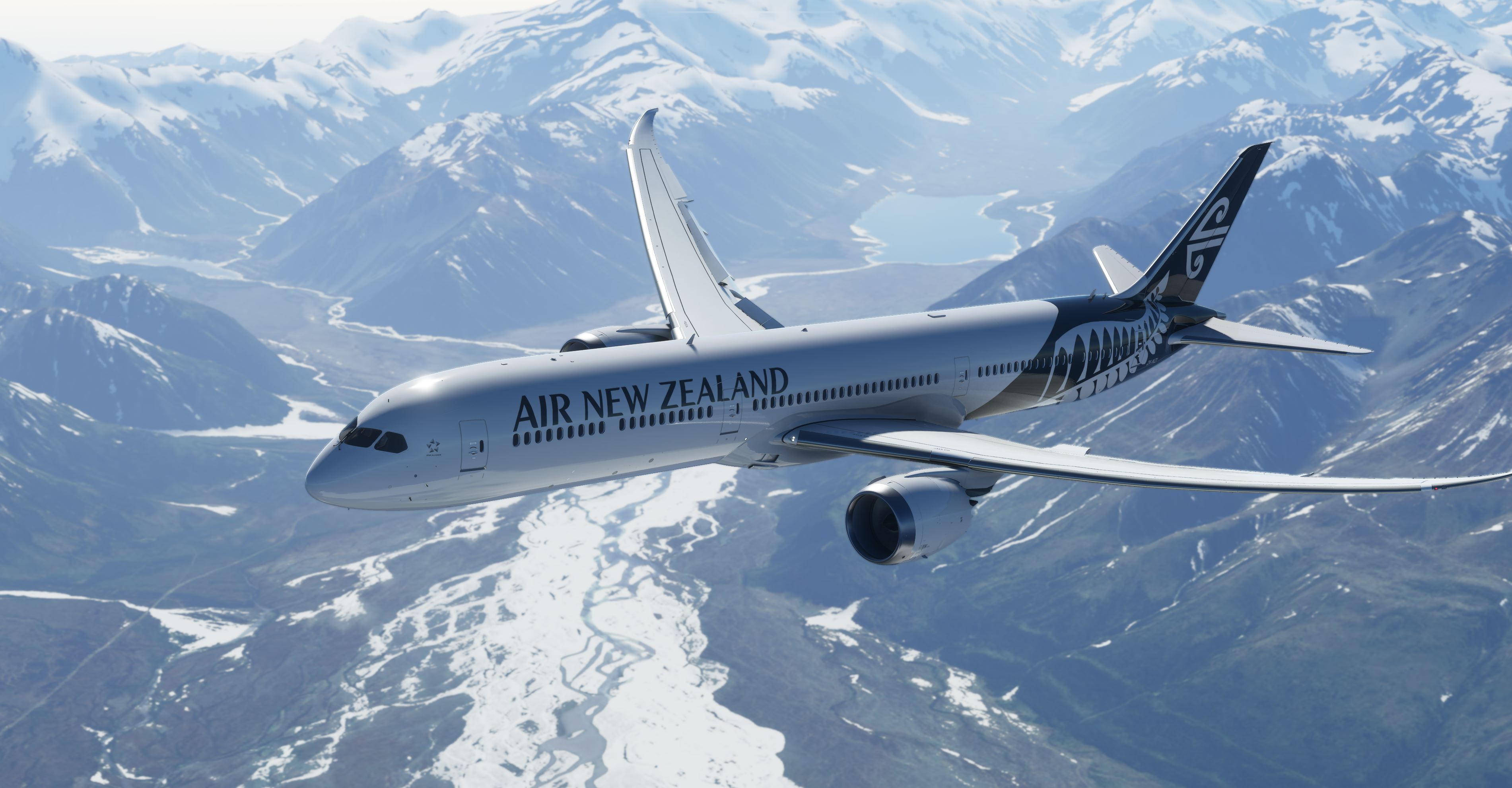 Air New Zealand 787 (Black and White)- NEW METHOD - Image 1