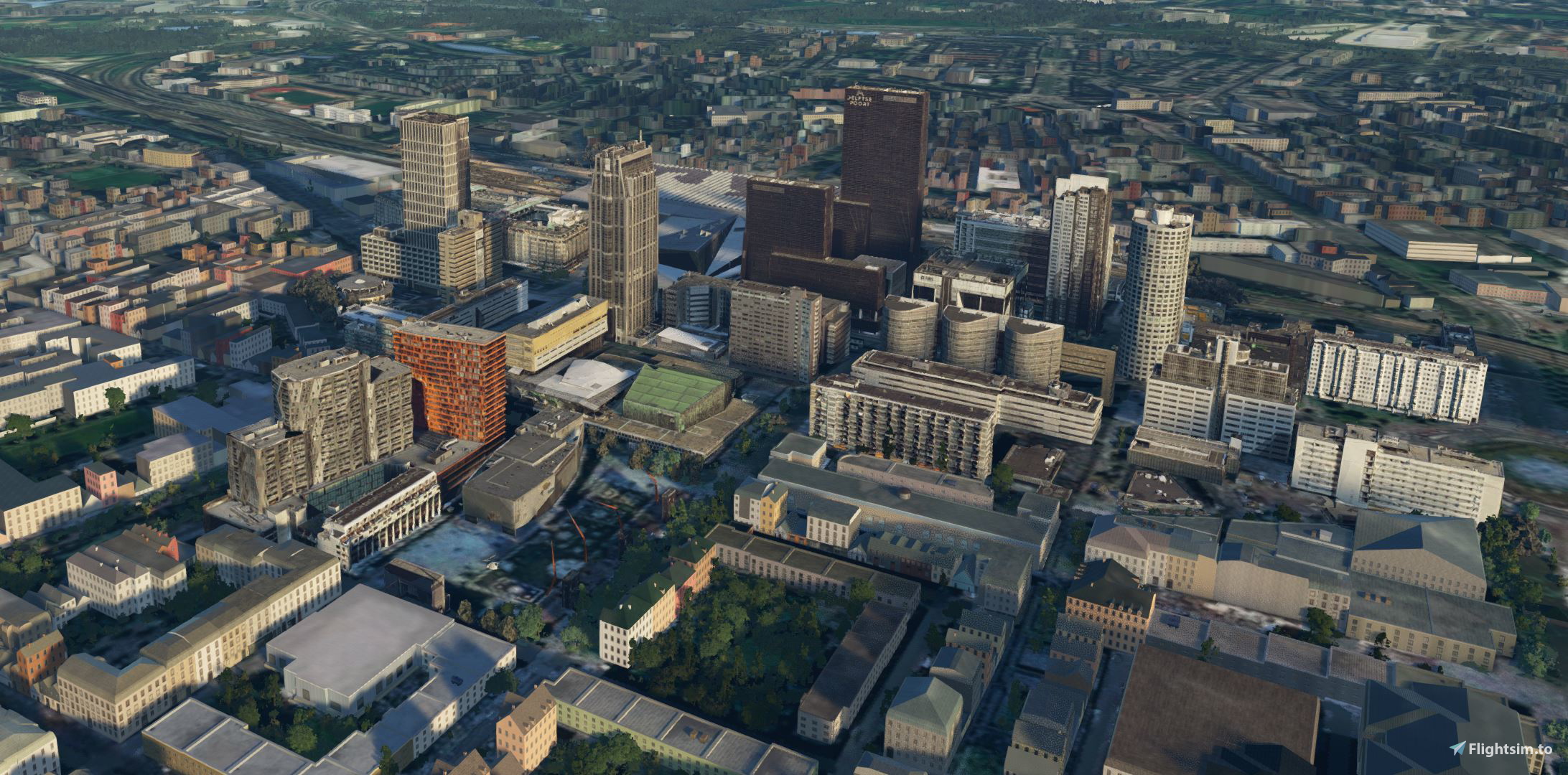 Rotterdam - NS Train Station & Delftse Poort, Schouwburgplein. - Image 1