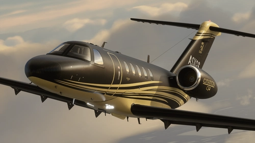 Citation CJ4 - Carbon Gold [ 4K | 2K ]