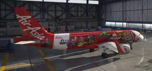 A320 AirAsia X Mario Kart 8 [upscaled to 8K] thumbnail 2