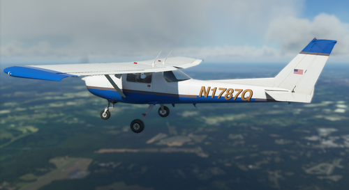Cessna 152 N1787Q Real-World Livery
