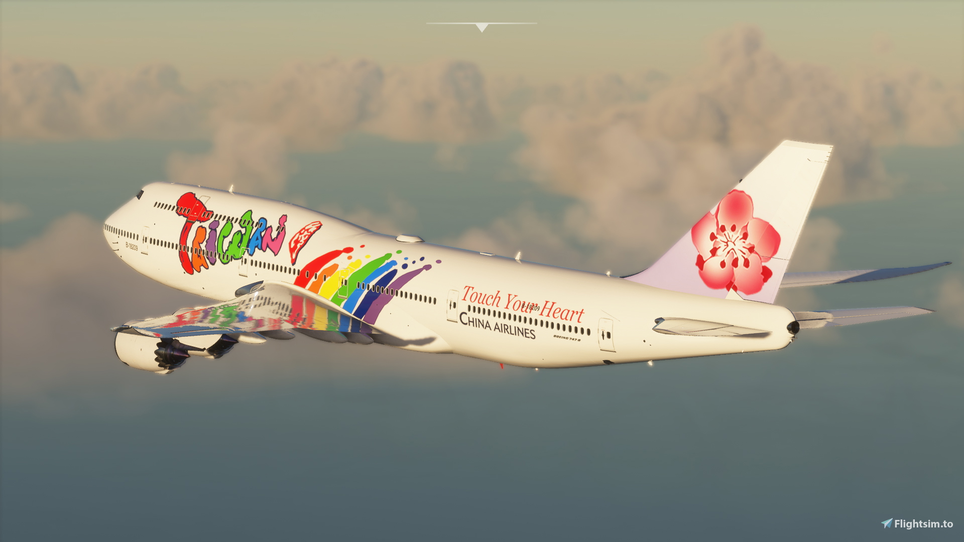 B747 China Airlines "Taiwan Touch Your Heart" Livery (DISCONTINUED) - Image 1