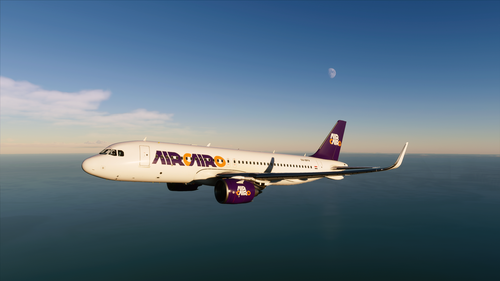 Air Cairo A320 Purple