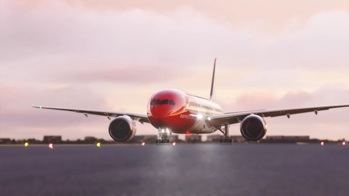 Norwegian 787 - PINK WINGS FIXED!