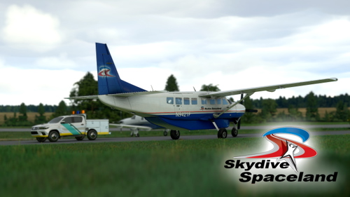 Skydive Spaceland Cessna 208b Grand Caravan EX Livery