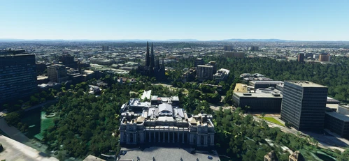 Melbourne Parliament with St Patricks & Lutheran Trinity Church