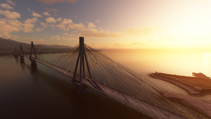 Charilaos Trikoupis Bridge - Greece - Patras City thumbnail 3