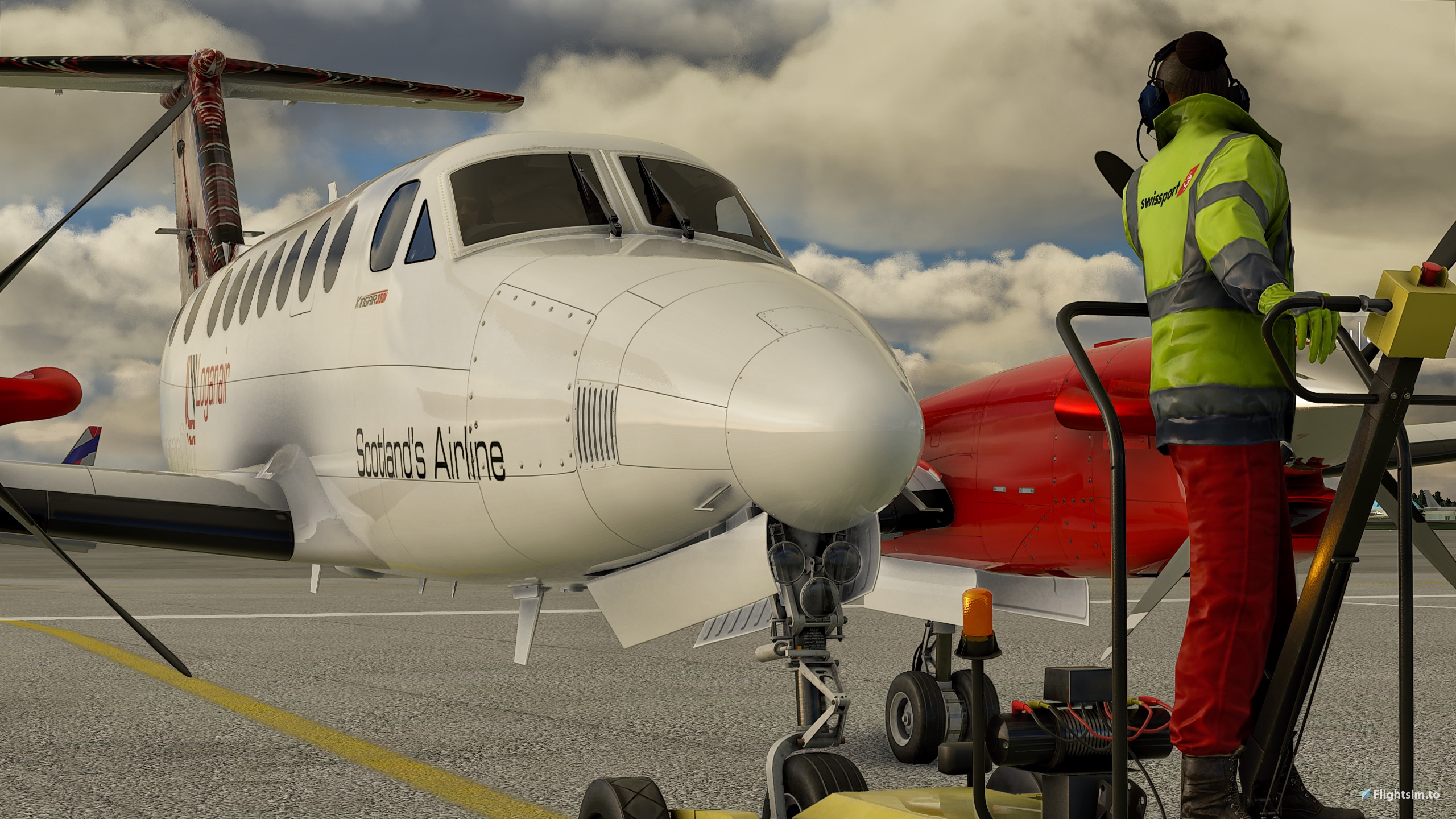 Beechcraft King Air350 Loganair - Image 1