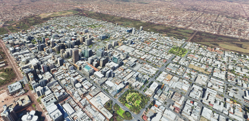Adelaide CBD - Low Poly