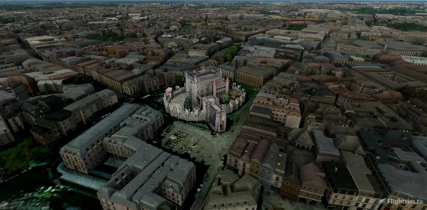 Gravensteen castle, Ghent Belgium para Microsoft Flight Simulator | Feed