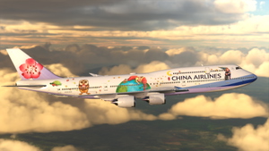 B747 China Airlines "Love & Hug" Livery (DISCONTINUED) thumbnail 2