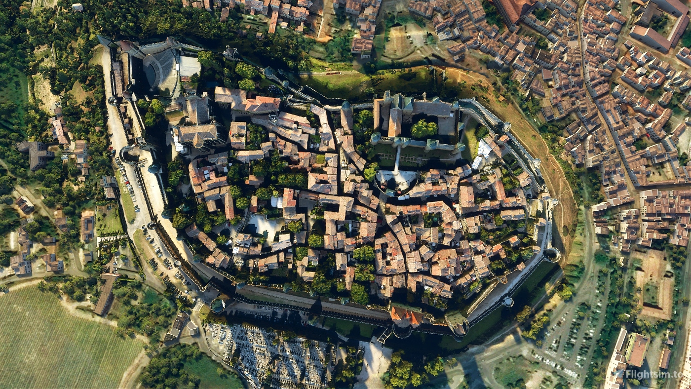 CitÃ© de Carcassonne, walled city Â» Microsoft Flight Simulator