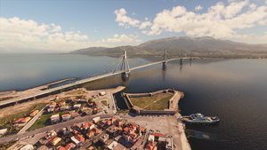Charilaos Trikoupis Bridge - Greece - Patras City thumbnail 14
