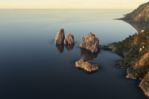 The Faraglioni (Sea Stacks), Capri, Italy thumbnail 4