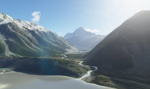 Aoraki/Mt Cook and Mt Tasman