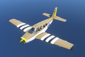 Bonanza G36 - P-51 Tribute "Invasion Stripes" Livery thumbnail 2