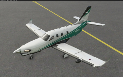 Daher TBM 930 alternate color stripes (6 colors)
