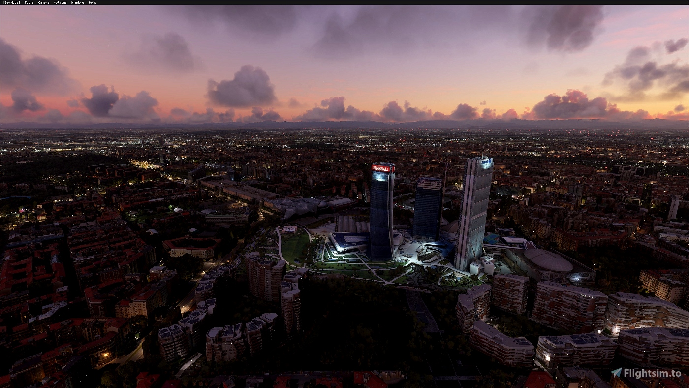 City Life Milan Landmark Microsoft Flight Simulator
