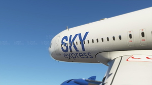 A32NX Sky Express ( upcoming livery for A320 Neo) (4K)[SX-IOG] thumbnail 7