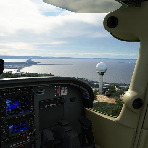 Vitrolles RADAR DOME which dominates Marseille-Marignane airport (LFML)