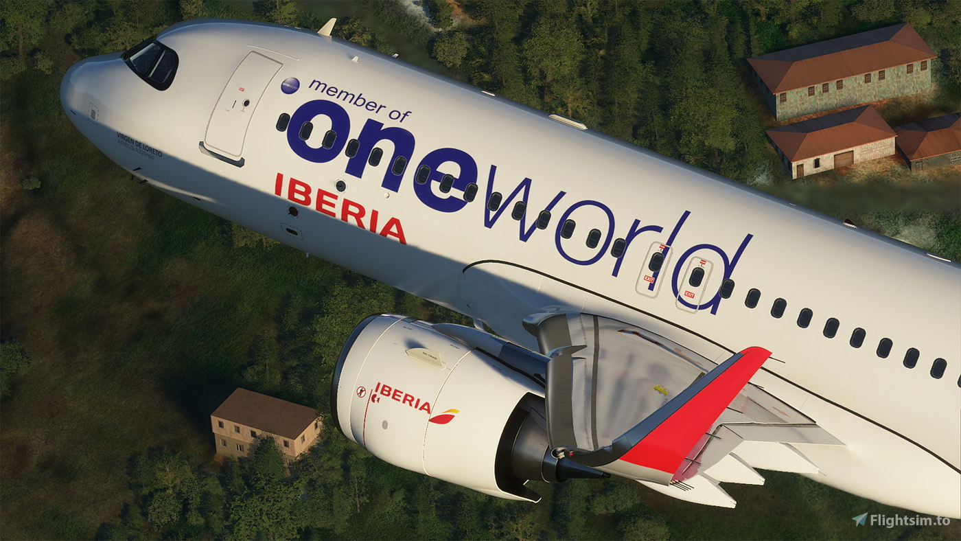 A32NX] Iberia Oneworld A320 neo EC-NFZ 8K for Microsoft