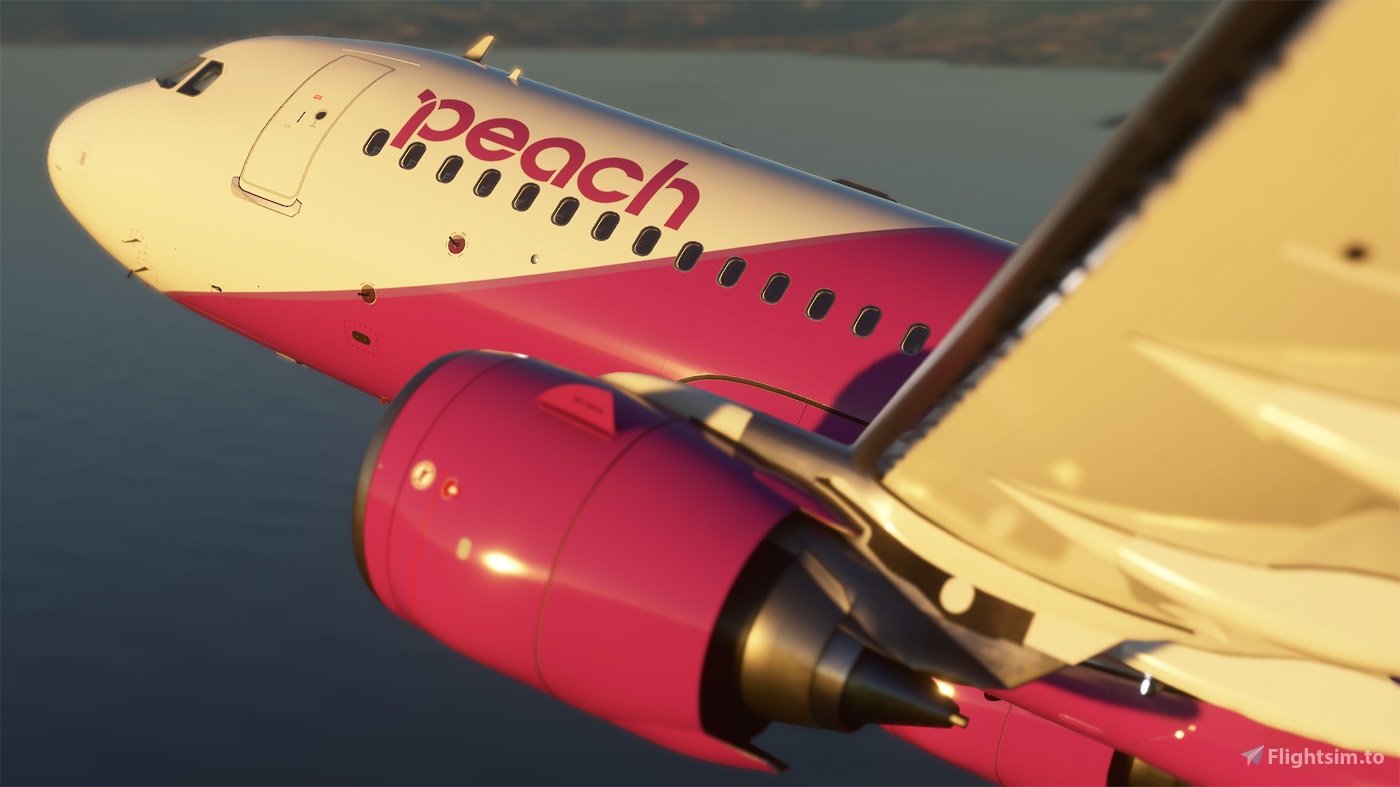 A32NX] Peach Aviation A320 Neo JA201P 8k for Microsoft Flight 