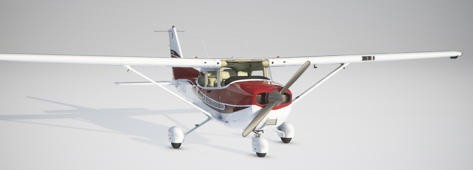 MSFS C172 G1000 Burgundy - Image 1