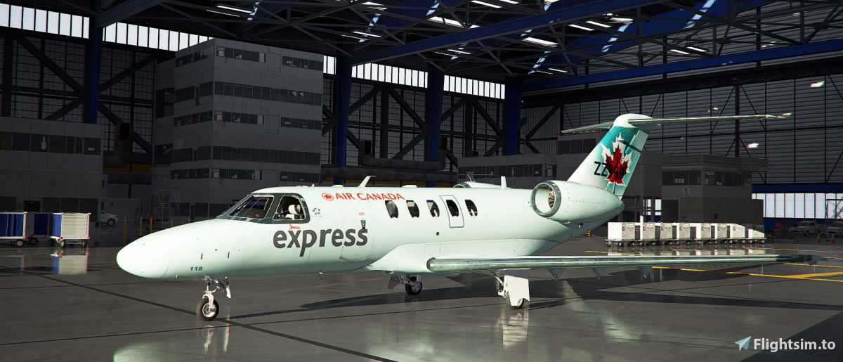 Cessna Citation CJ4 Air Canada Express Ice Blue (old) - Image 1