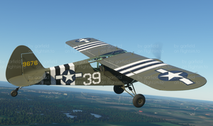 Zlin Aviation Savage Cub US ARMY AIRFORCE "Grasshopper wannabie" repaint thumbnail 3