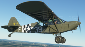 Zlin Aviation Savage Cub US ARMY AIRFORCE "Grasshopper wannabie" repaint thumbnail 1