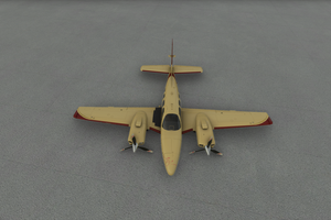 Beechcraft Baron G58 Cream & Burgundy thumbnail 4