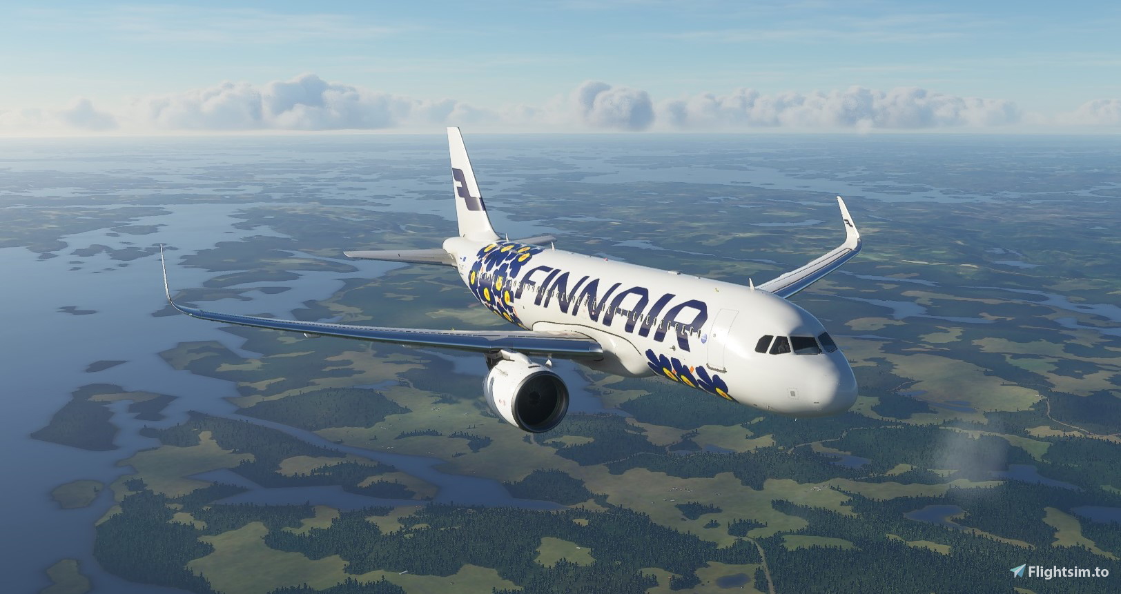 A320neo Finnair "Unikko" 4K livery - Image 1