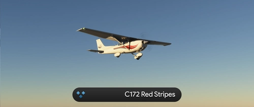  C172 G1000 Red Stripes 4K