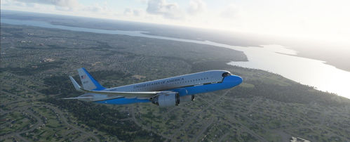 Fictional USAF2 C-32 A320neo 