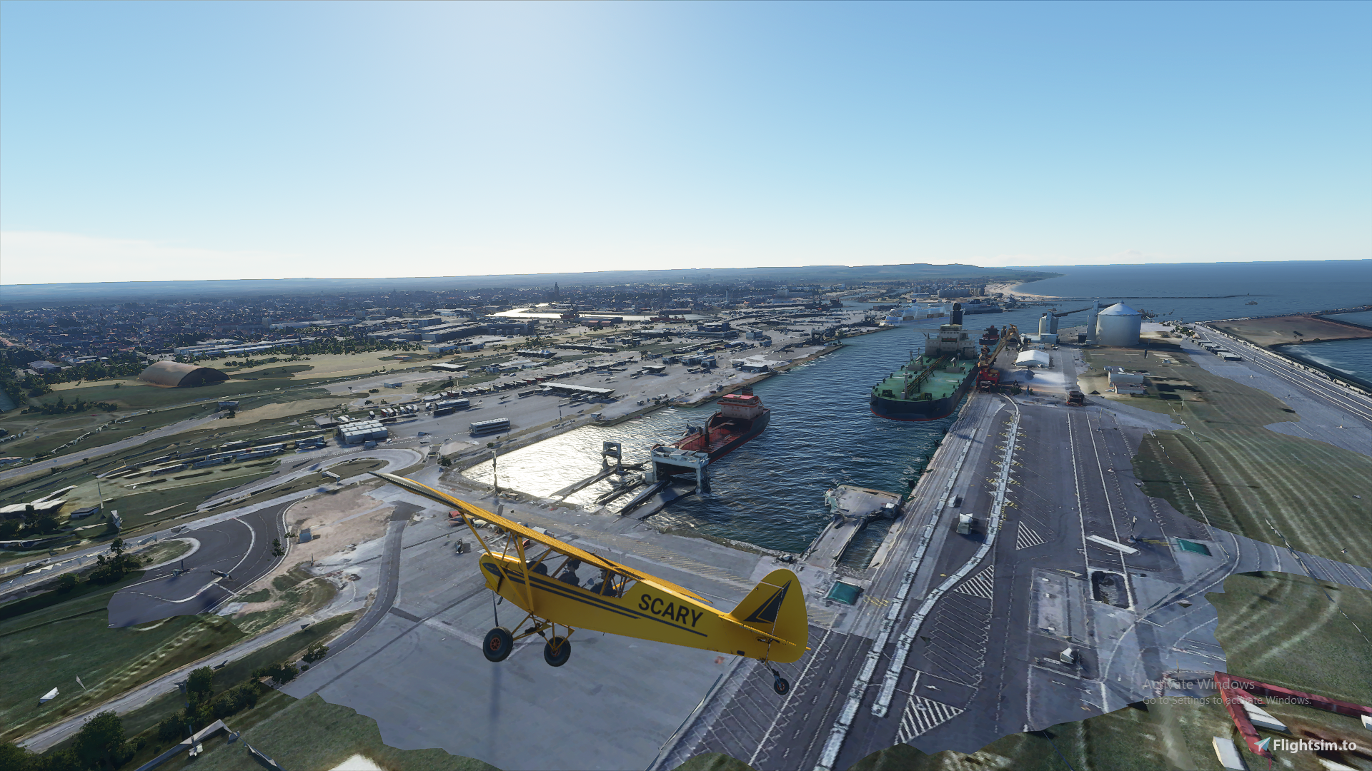 Port of Calais and town - Image 1