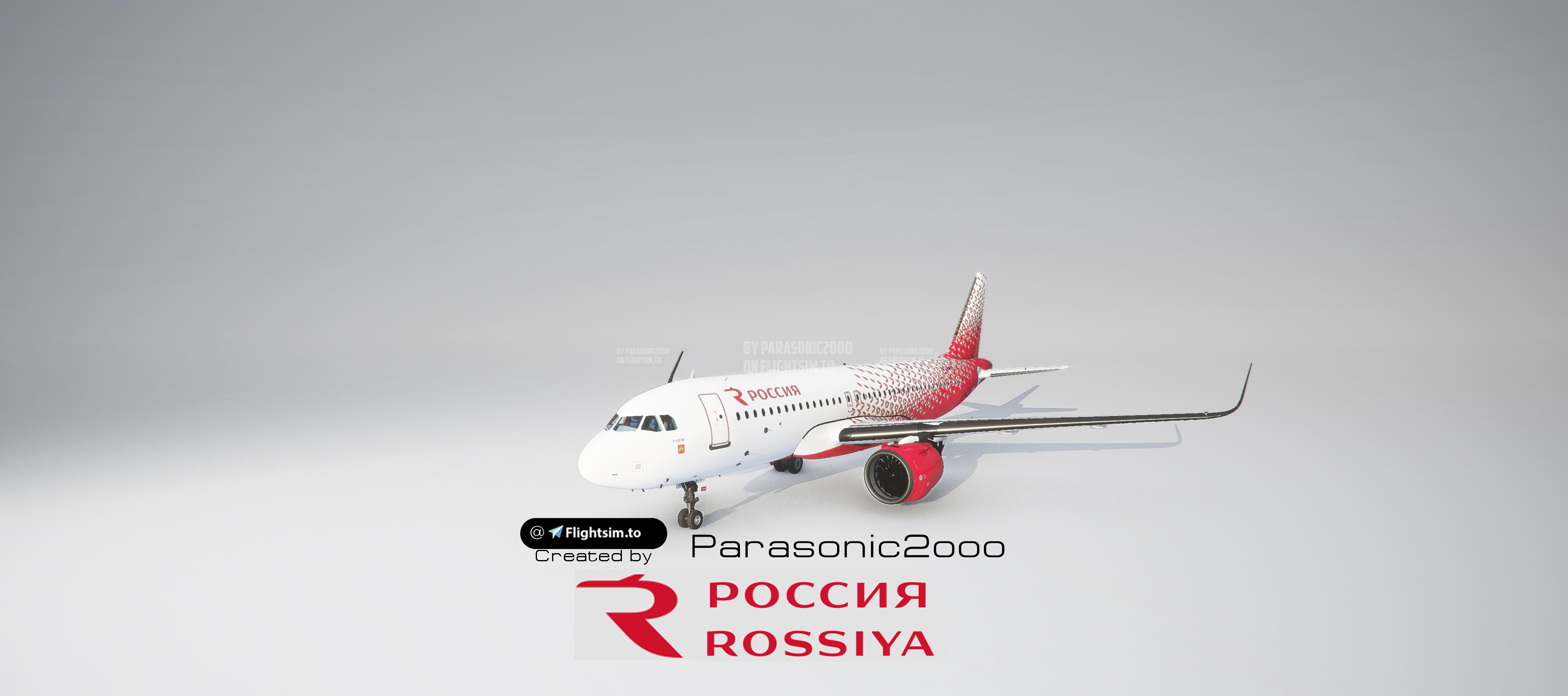A320 - ROSSIYA / Россия  4k Livery [VERSION 1.10.7.0] - Image 1
