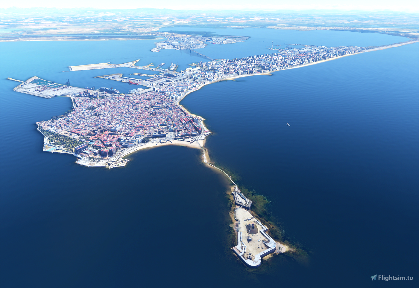 Updated - Cadiz Landmarks - Full City in Photogrammetry Microsoft Flight Simulator