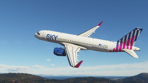 A32NX Sky Express ( upcoming livery for A320 Neo) (4K)[SX-IOG] thumbnail 1