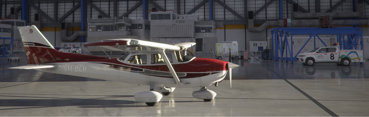 MSFS C172 Classic Burgundy - Image 1
