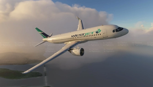WestJet Old Livery (Maple Leaf) (4K)