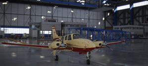 Beechcraft Baron G58 Cream & Burgundy thumbnail 7