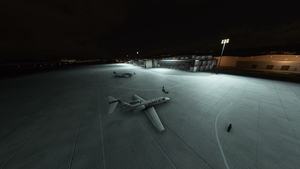 Bilbao-LEBB airport lights thumbnail 1