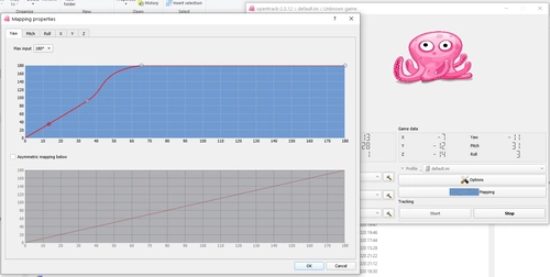 OpenTrack settings for MSFS