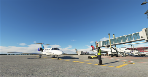 United Express Blue CJ4