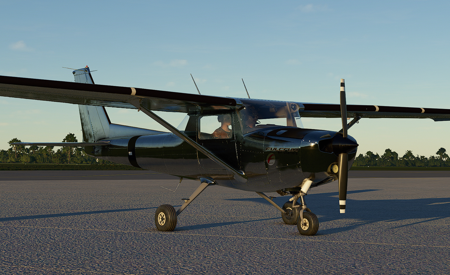 C152 Shiny bare metal livery - Image 1