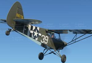 Zlin Aviation Savage Cub US ARMY AIRFORCE "Grasshopper wannabie" repaint thumbnail 4